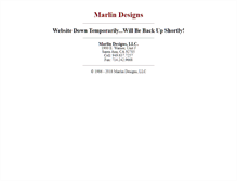 Tablet Screenshot of marlin-designs.com